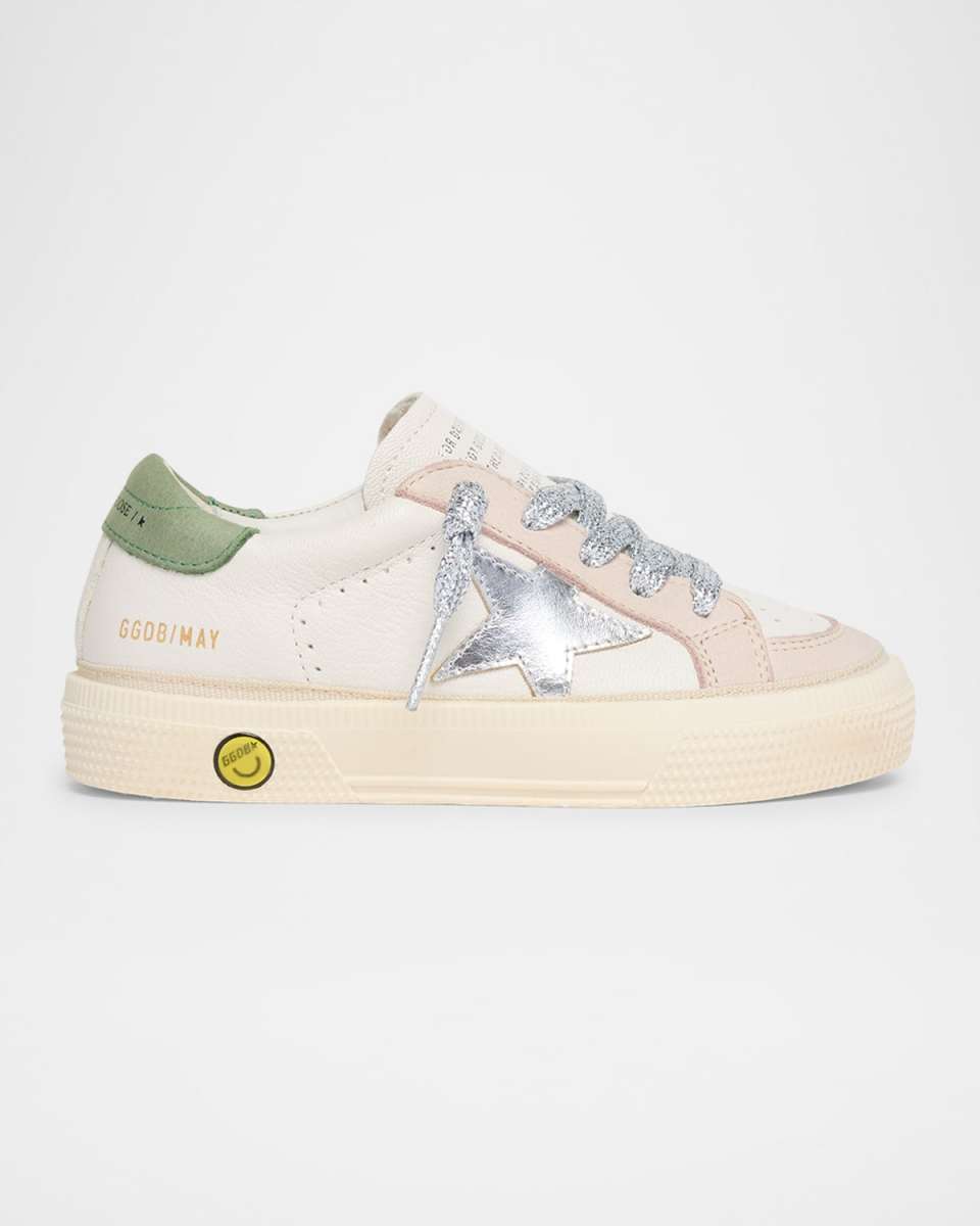Girl's May Nappa Laminated Star Sneakers, Baby/Toddler